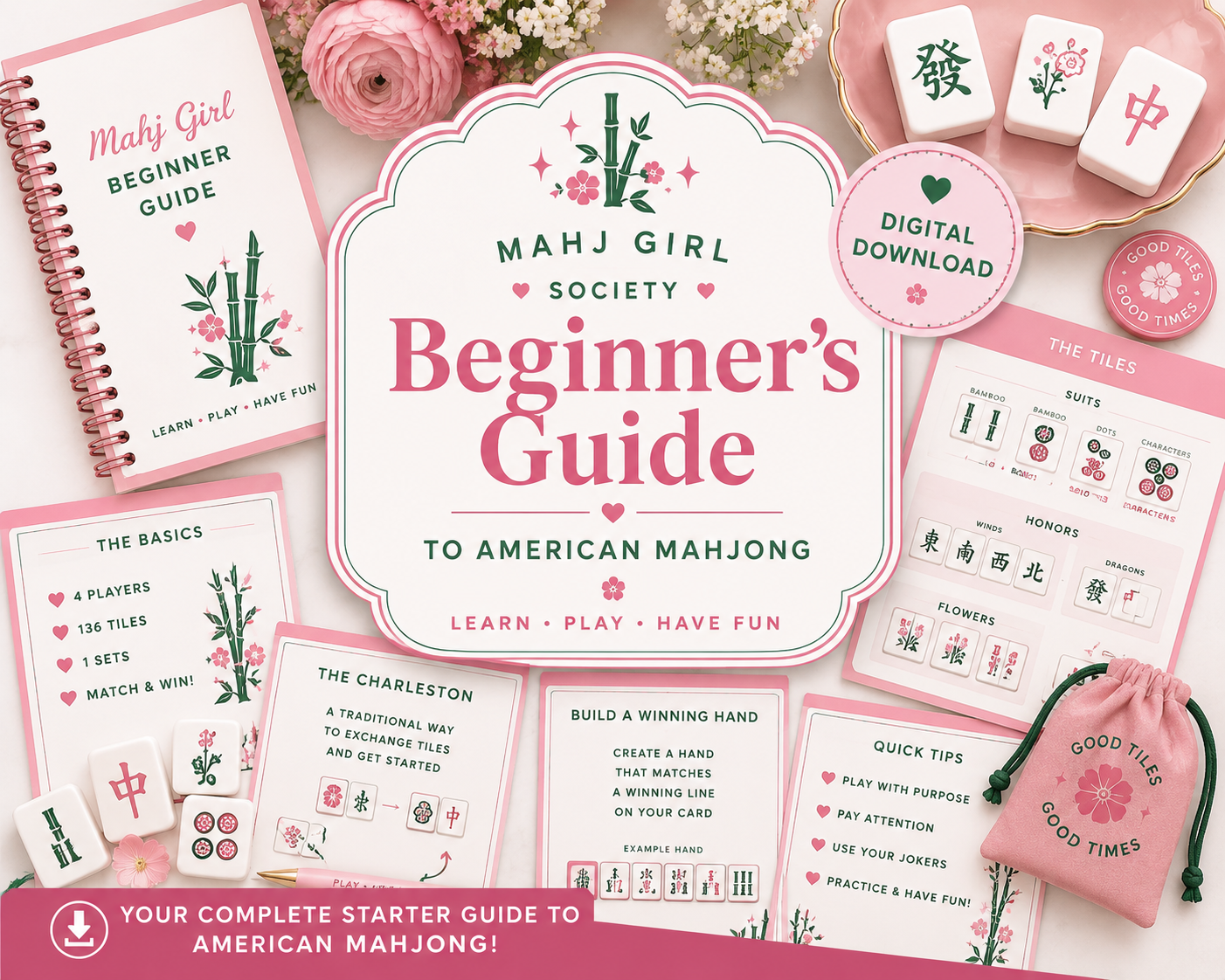 Mahj Girl Society Beginner’s Guide to American Mahjong | Digital Download