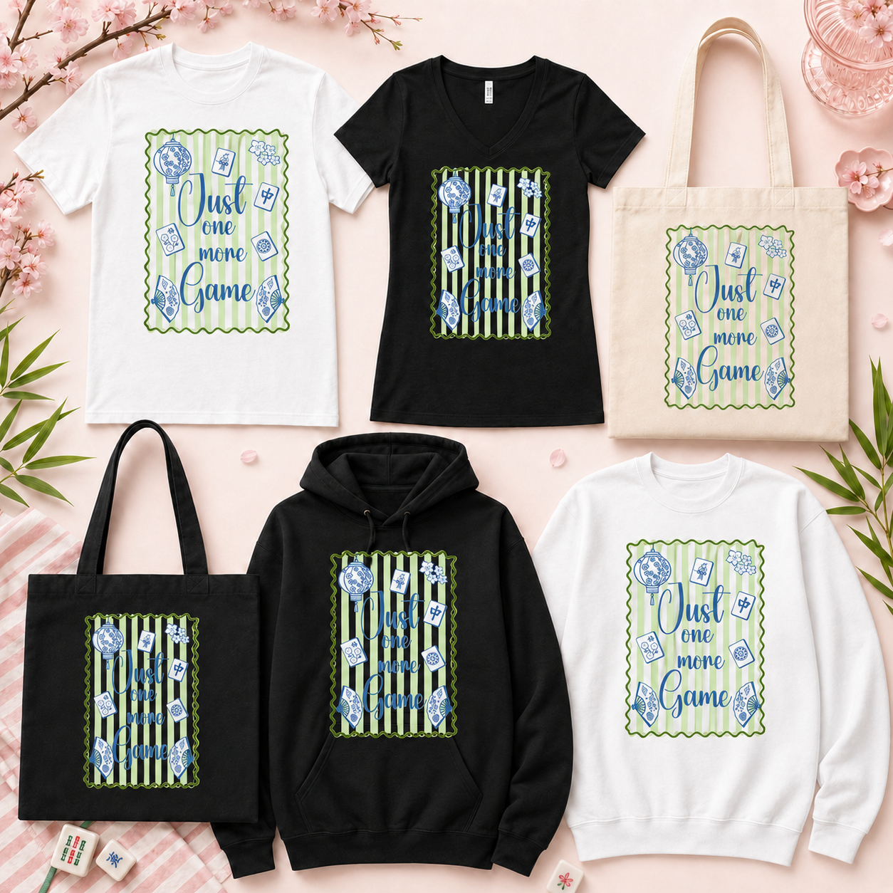 Just One More Game Mahjong Design