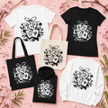 Floral Mahjong Tiles & Bow