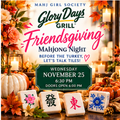 Friendsgiving Mahjong Night at Glory Days UTC | November 25, 2026 — supplied promotional artwork