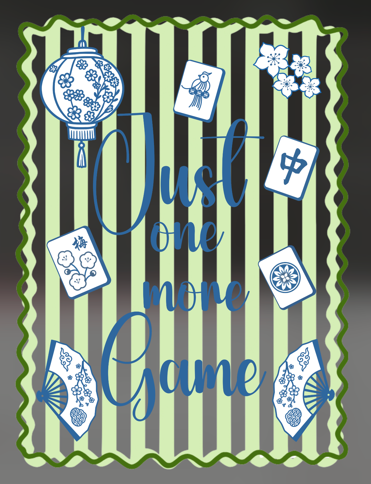 Just One More Game Mahjong Design