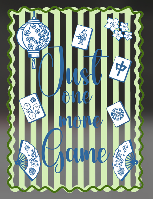 Just One More Game Mahjong Design