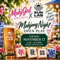 Mahjong Open Play at Sun Lab Brewing | Tuesday, November 17 — supplied promotional artwork